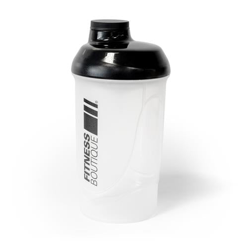 Shaker FitnessBoutique Translucide Couvercle Noir 600 ml