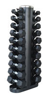 Pack Haltères Hexagonaux 1 à 10 kg et Rack