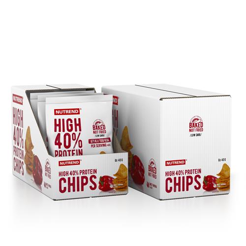 High 40% Protein Chips Sweet Paprika Boîte de 6 Sachets de 40 g
