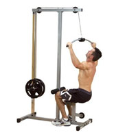 Poste à tirage dorsal