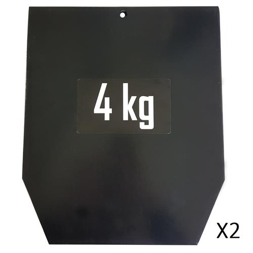 Plaques 4 kg pour gilet lesté 15 kg (la paire)