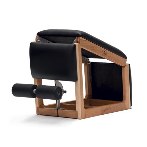 Tria Trainer Merisier simili Cuir Noir