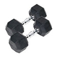 Hex Rubber Dumbbell 2kg La paire 