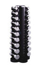 Set Haltères chrome 1 à 10 kg 