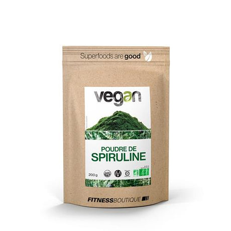 Poudre de Spiruline Crue et BIO Sachet de 200 g